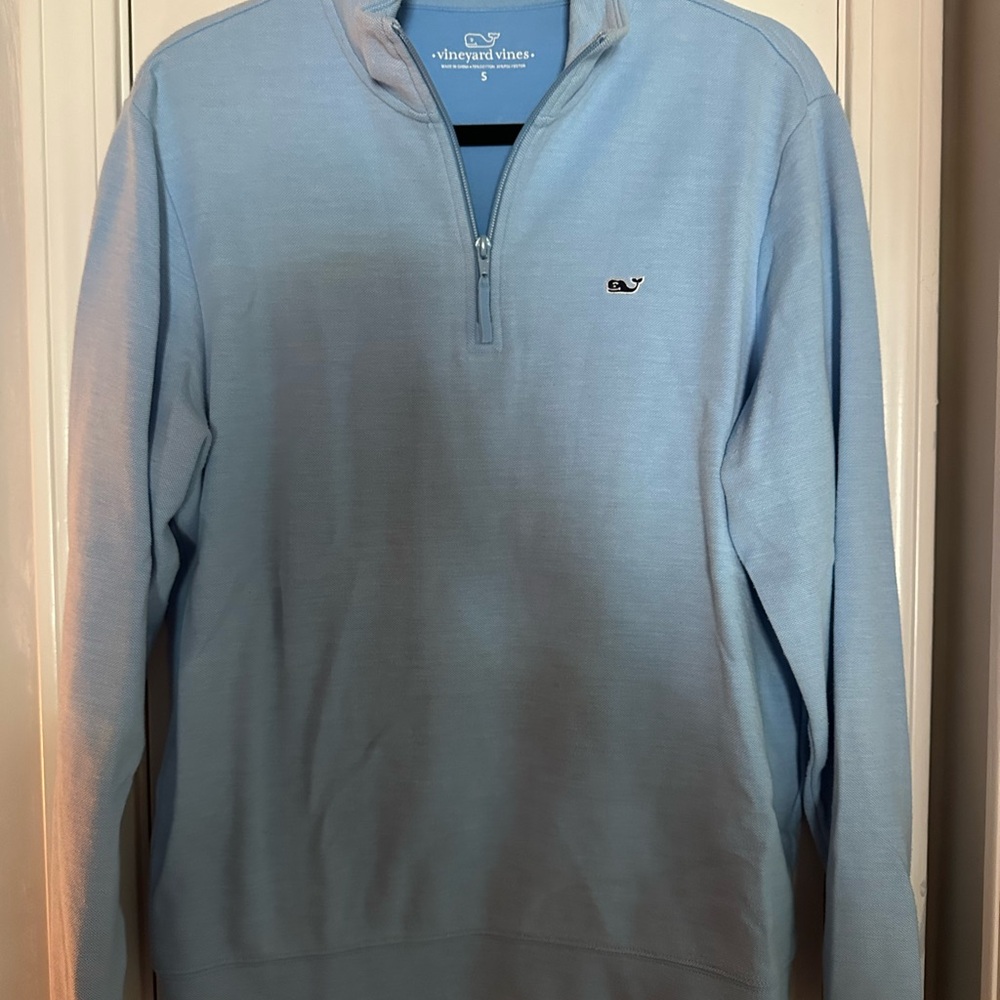 Vineyard Vines Men's Sky Blue Quarter-Zip